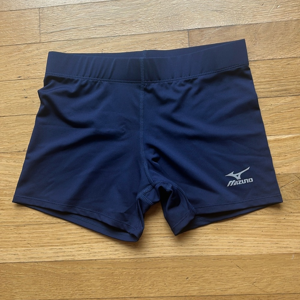 Mizuno volleyball shorts. Size medium. Navy blue.